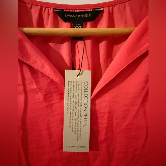 NEW Banana Republic Flowing Blouse Shirt Size XXS Petite! - Picture 2 of 11